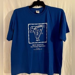 Men’s XL rare t-shirt from Chicago’s legendary Hot Doug’s hot dog stand